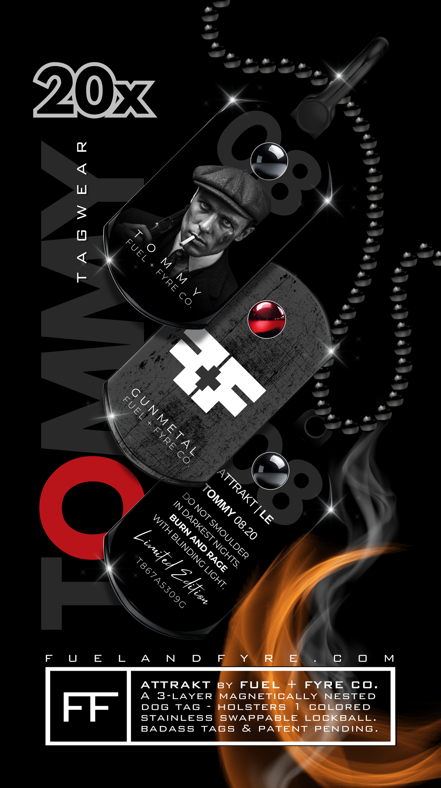 ATTRAKT LE | Magnetic Dog Tags | Tommy