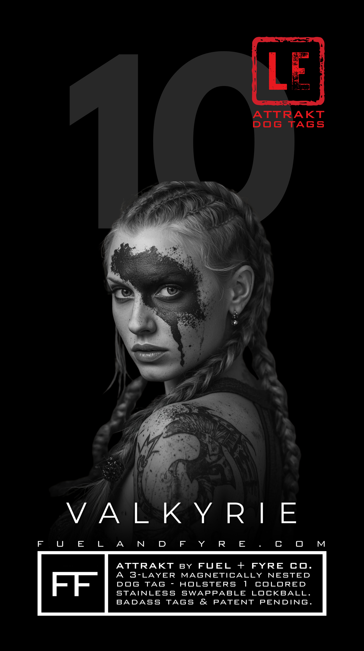 ATTRAKT LE | Magnetic Dog Tags | Valkyrie