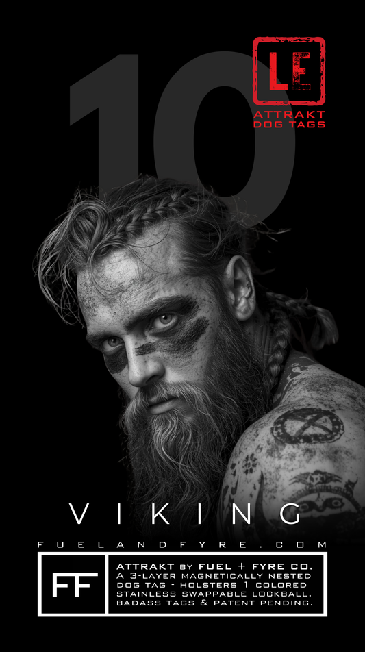 ATTRAKT LE | Magnetic Dog Tags | Viking