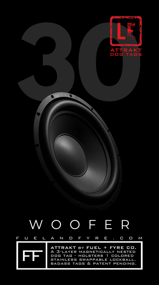 ATTRAKT LE | Magnetic Dog Tags | Woofer