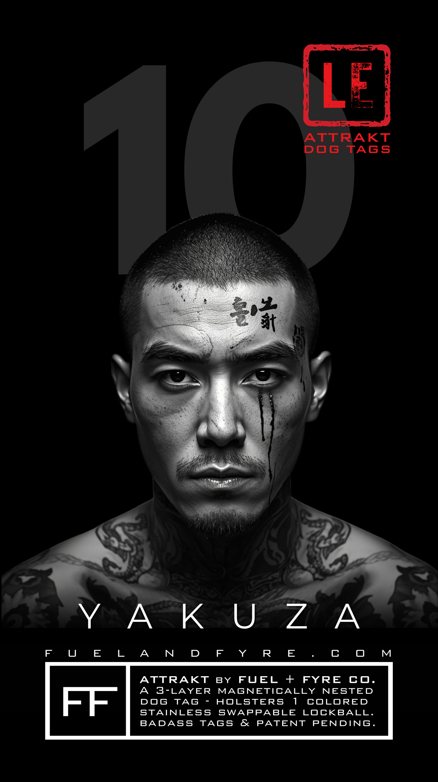 ATTRAKT LE | Magnetic Dog Tags | Yakuza