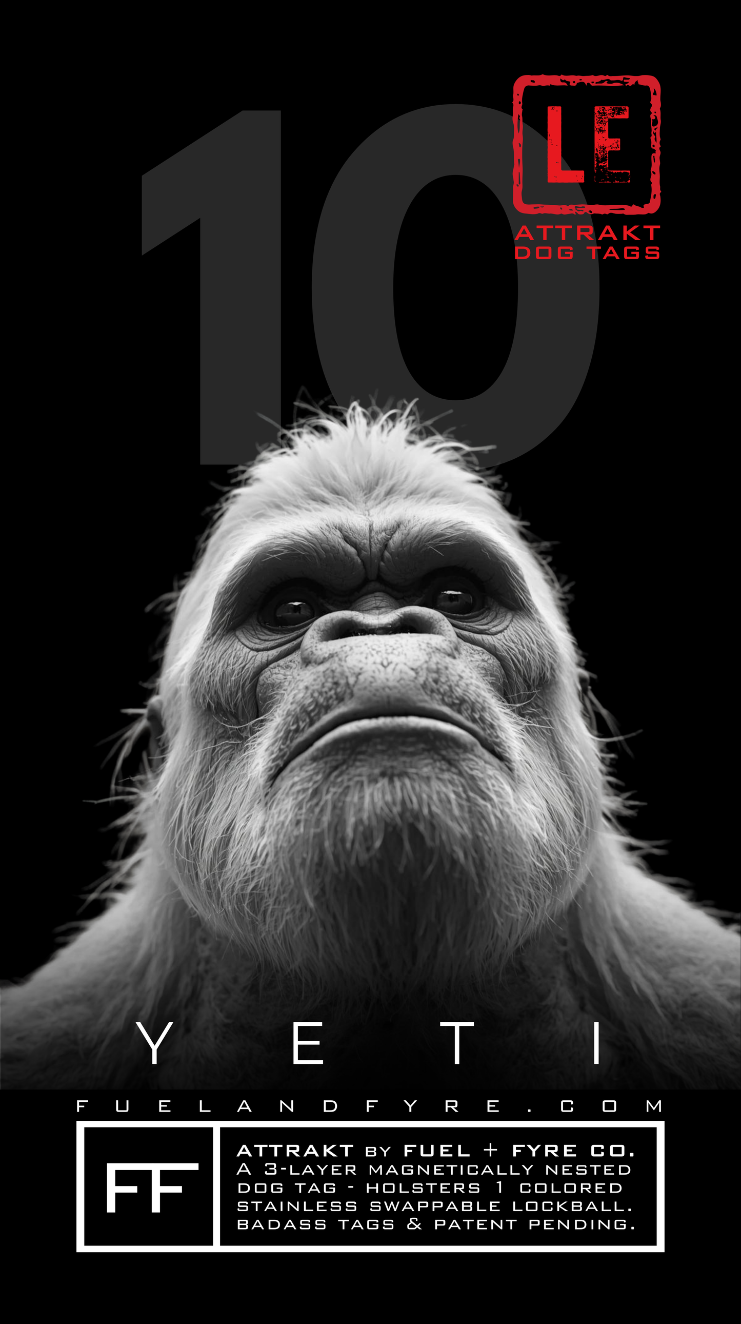 ATTRAKT LE | Magnetic Dog Tags | Yeti