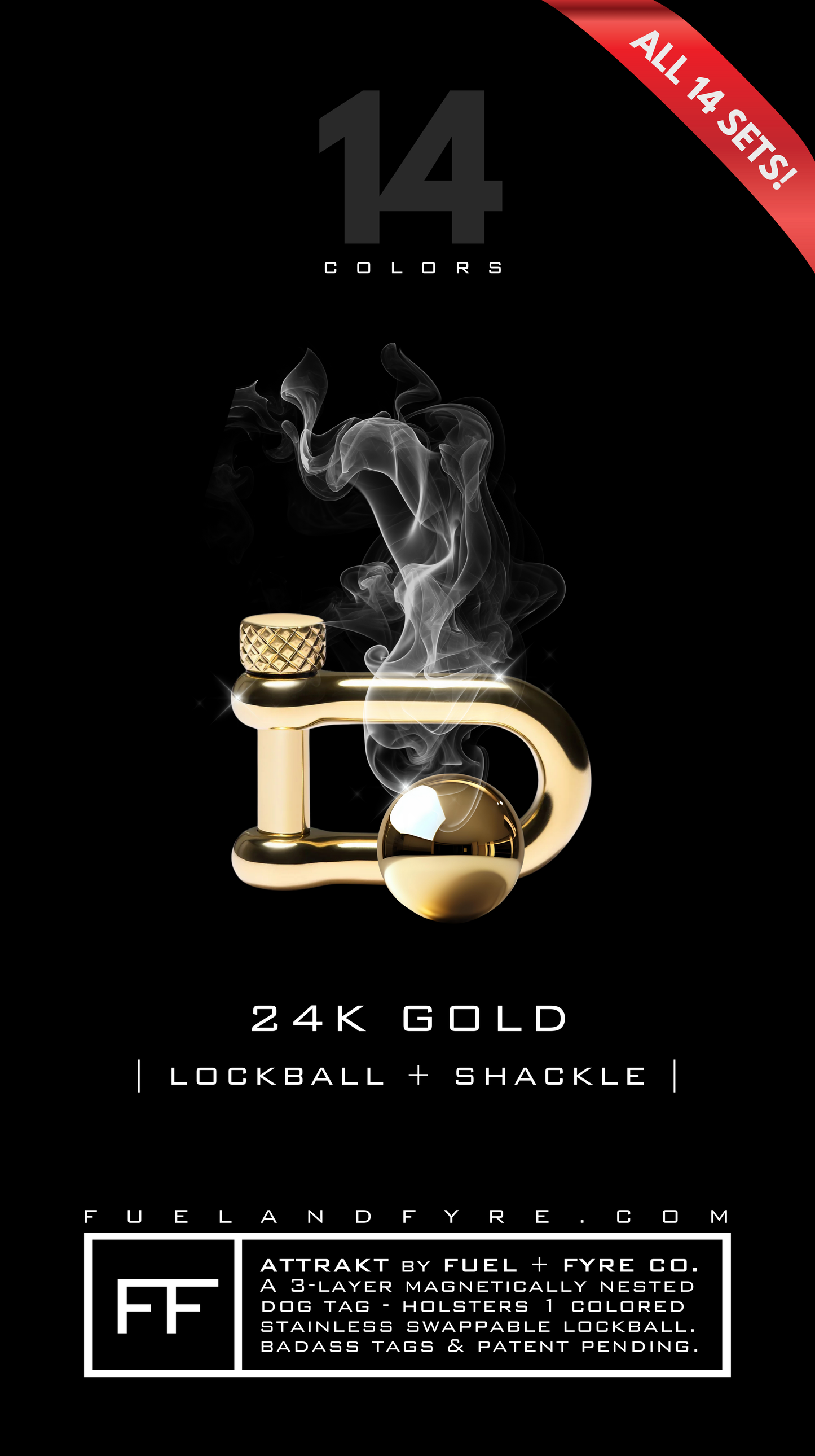 ATTRAKT LE | Magnetic Dog Tags | Buddha by John Rando | AH