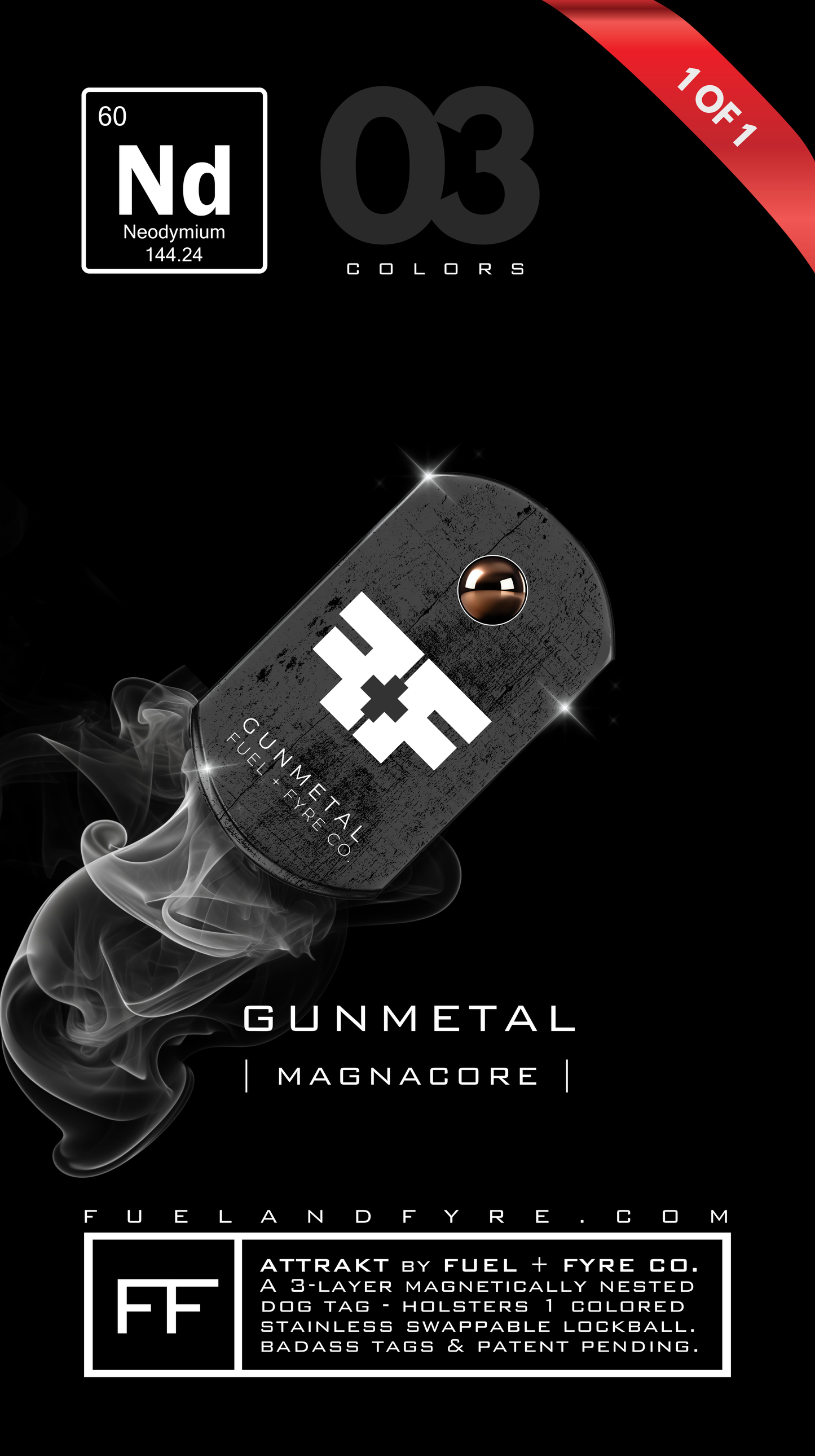 ATTRAKT LE | Magnetic Dog Tags | Big Chief by John Rando | AH