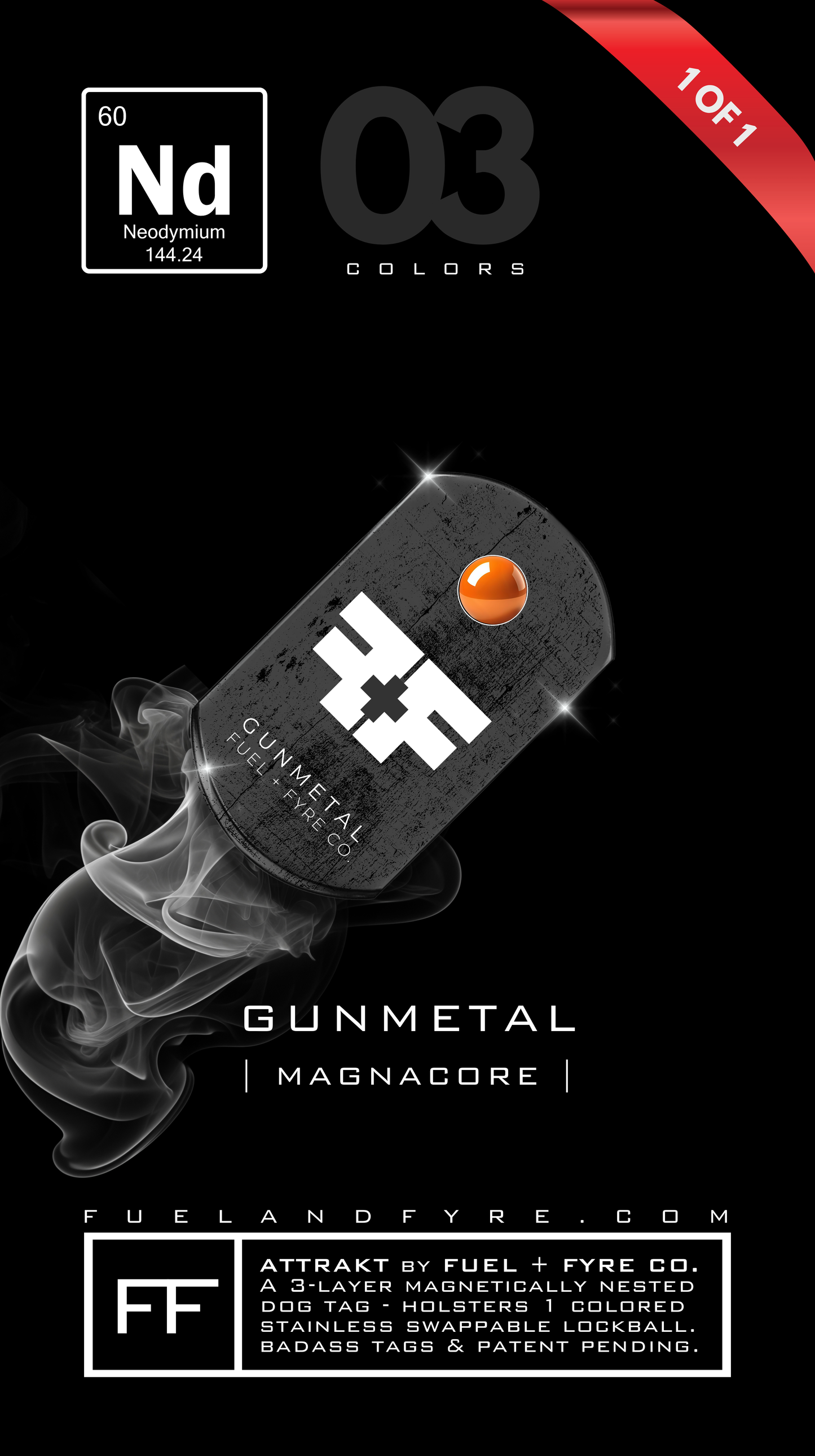 ATTRAKT LE | Magnetic Dog Tags | Jack-O by John Rando | AH