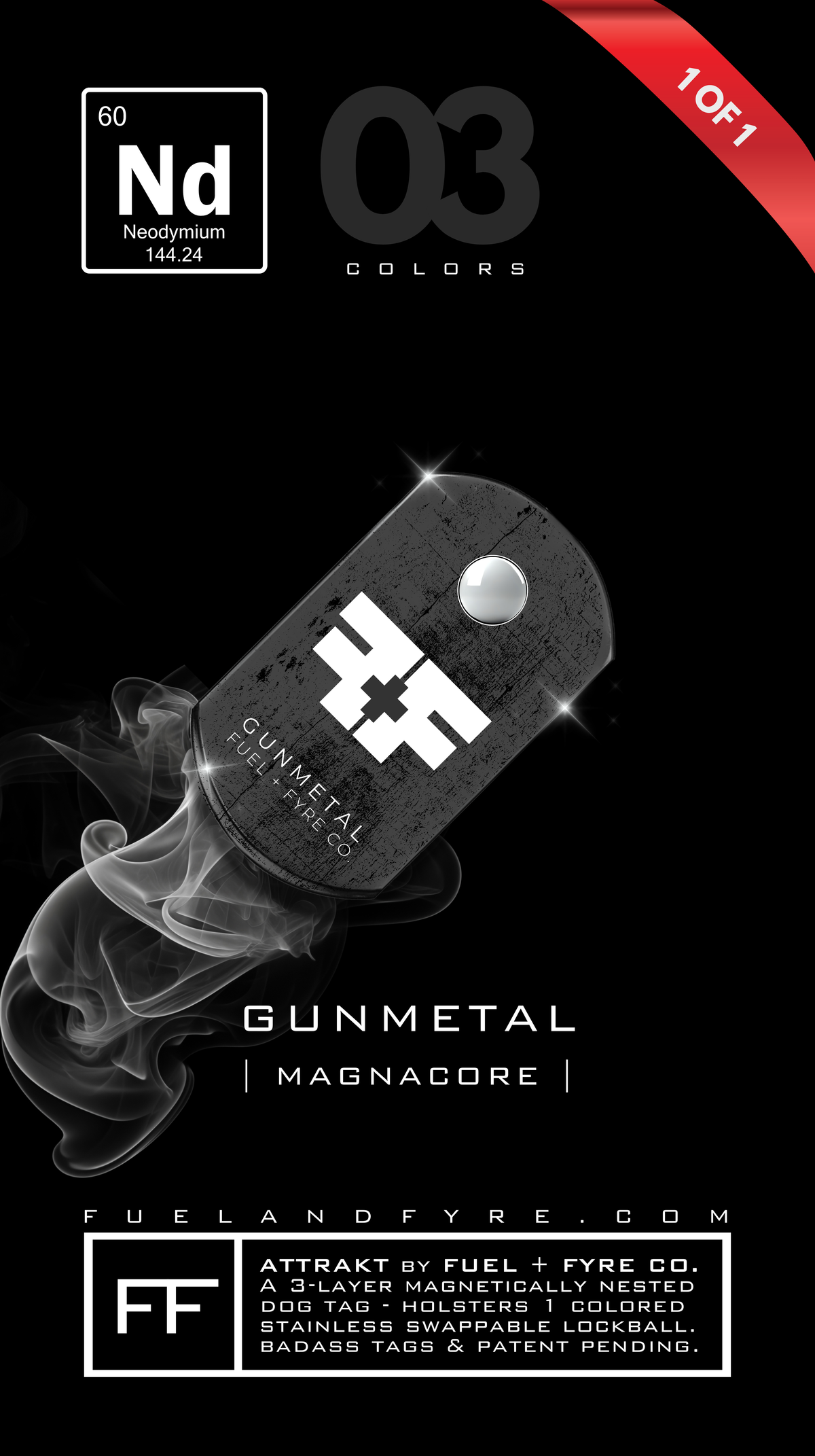 ATTRAKT LE | Magnetic Dog Tags | Bad Habit (No.01)