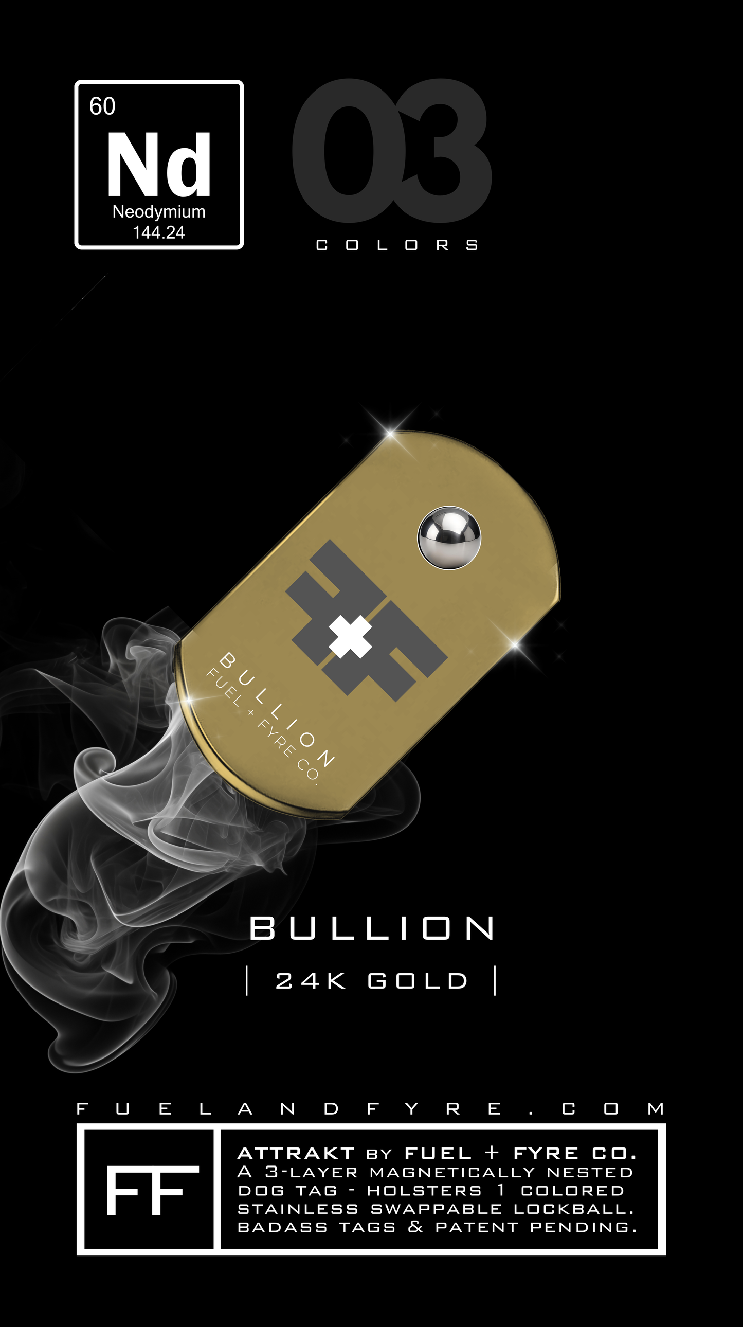 ATTRAKT FE | Magnetic Dog Tags | PRIVATE by Raja