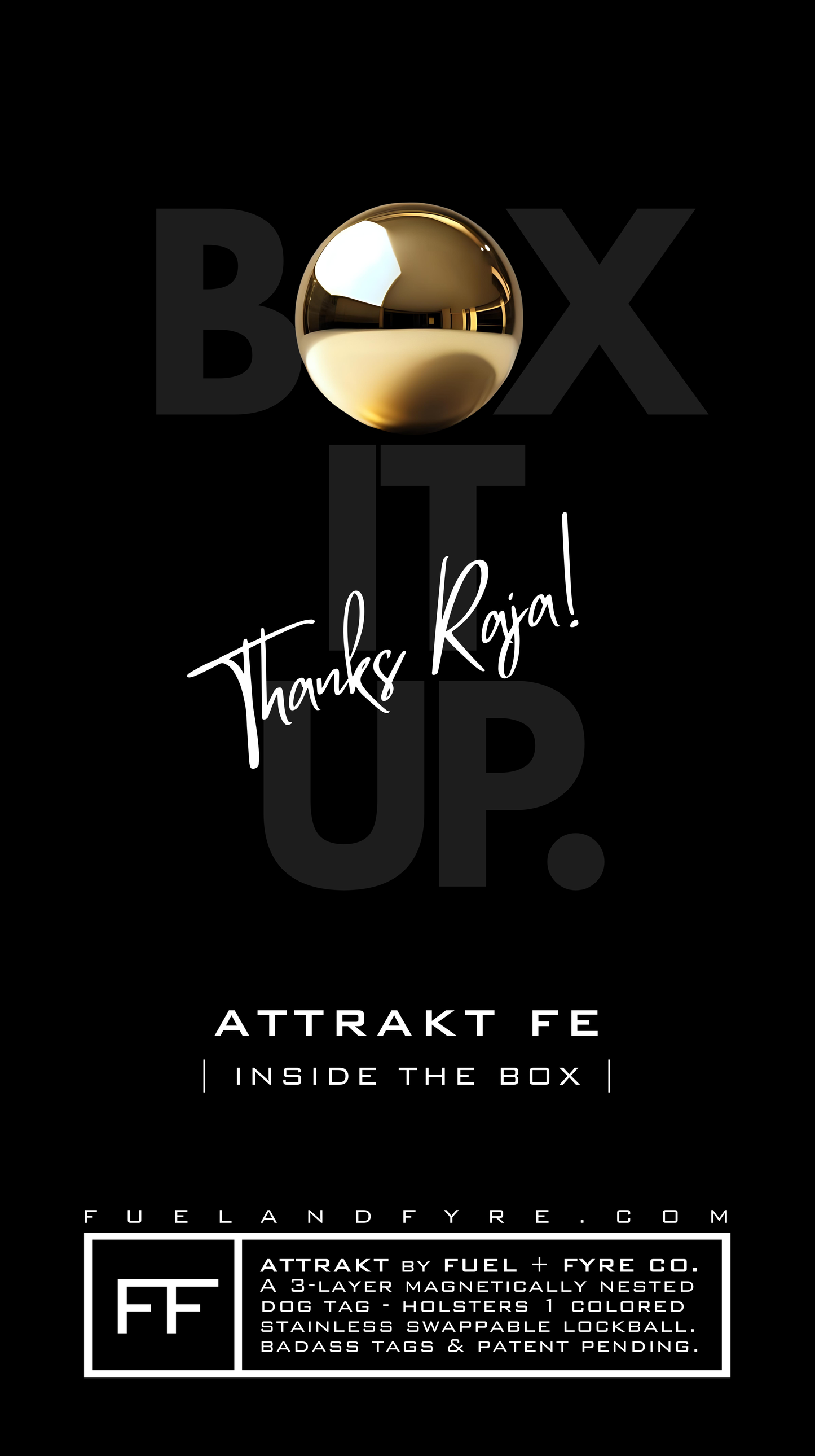 ATTRAKT FE | Magnetic Dog Tags | PRIVATE by Raja