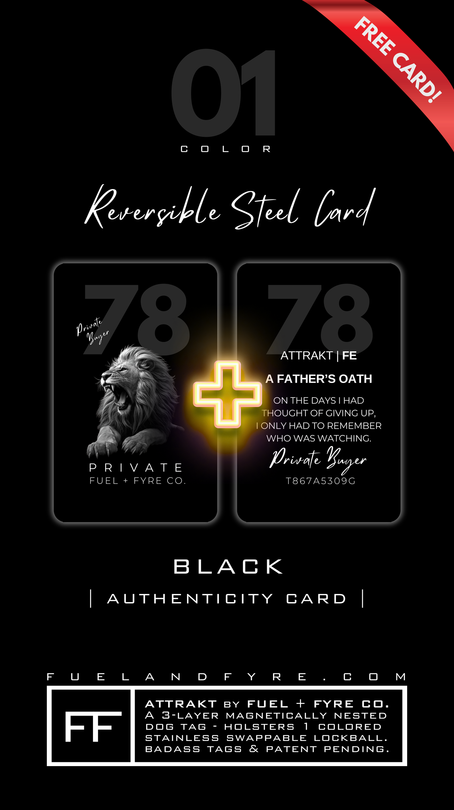 ATTRAKT FE | Magnetic Dog Tags | PRIVATE by Raja