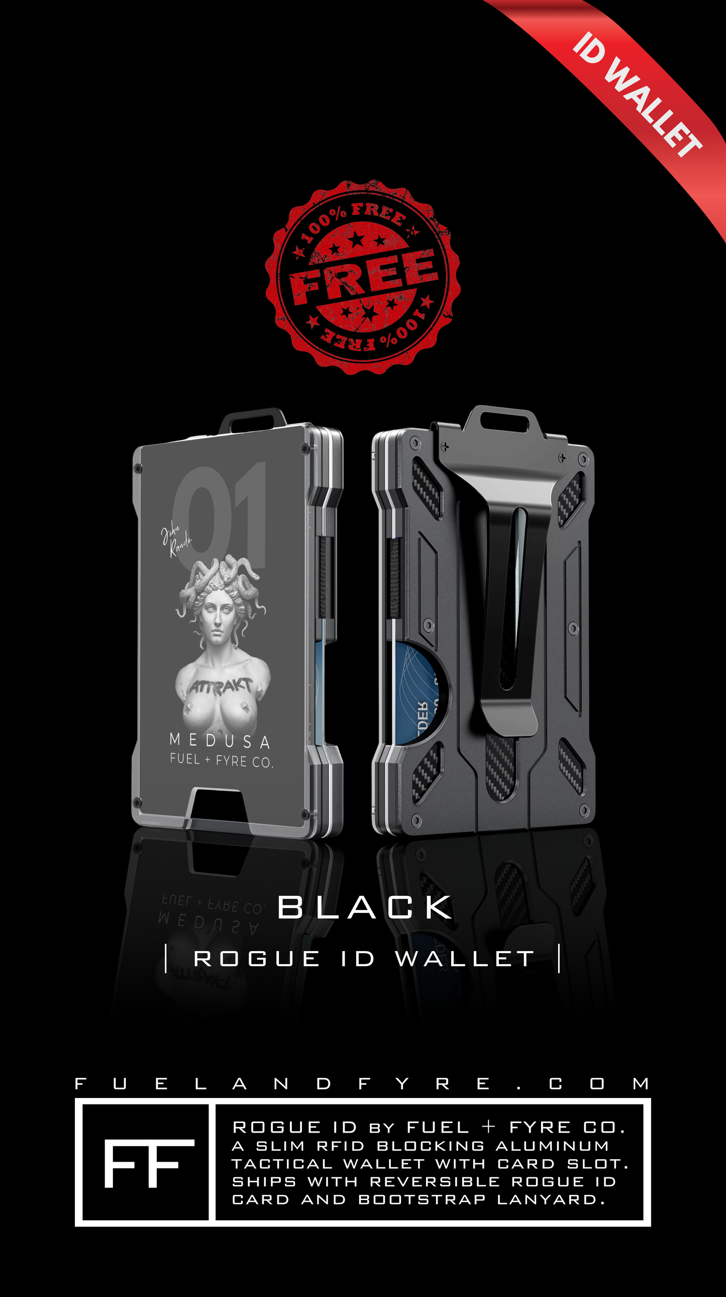 ATTRAKT LE | Magnetic Dog Tags | Medusa by John Rando | AH