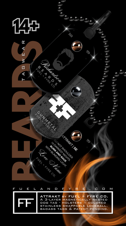 ATTRAKT SE | Magnetic Dog Tags | Beards