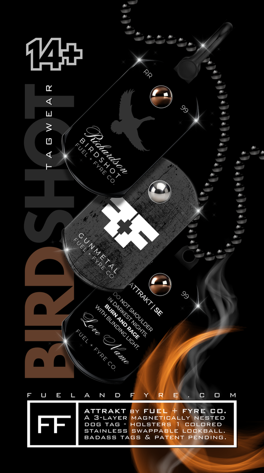 ATTRAKT SE | Magnetic Dog Tags | Bird Shot