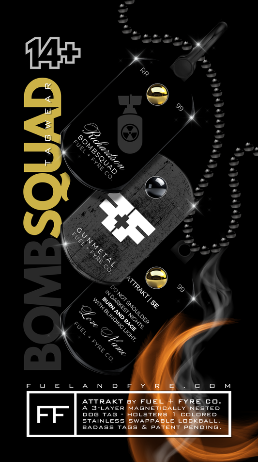 ATTRAKT SE | Magnetic Dog Tags | Bomb Squad