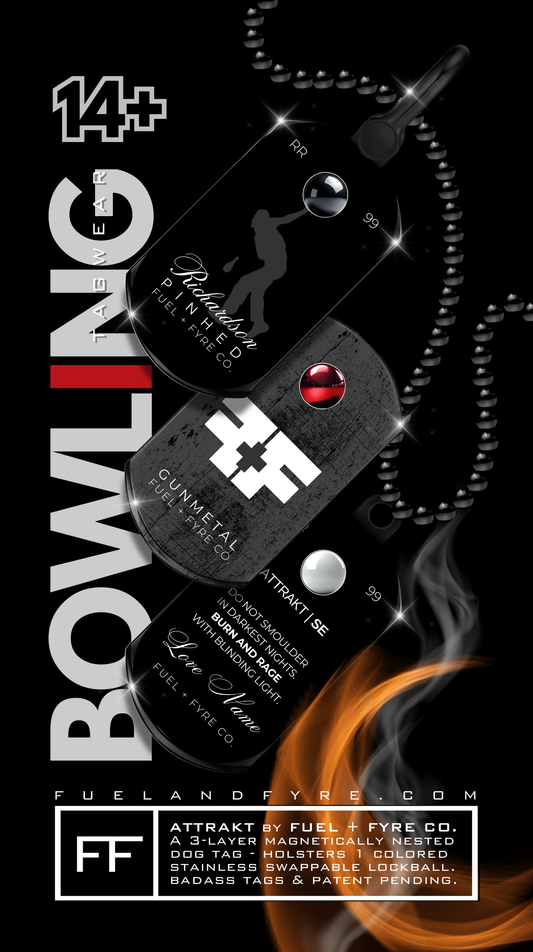 ATTRAKT SE | Magnetic Dog Tags | Bowling