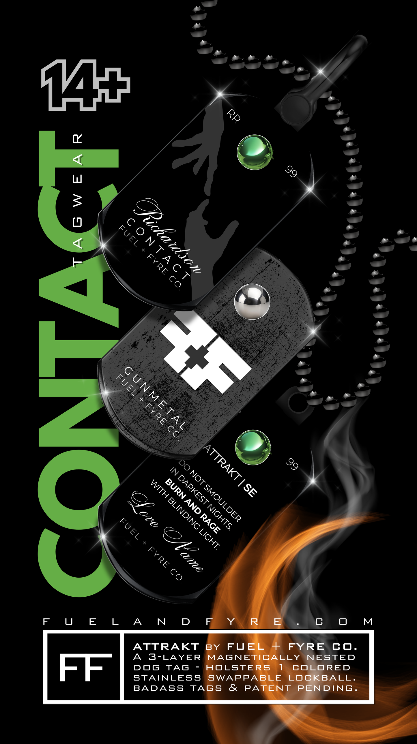 ATTRAKT SE | Magnetic Dog Tags | Contact