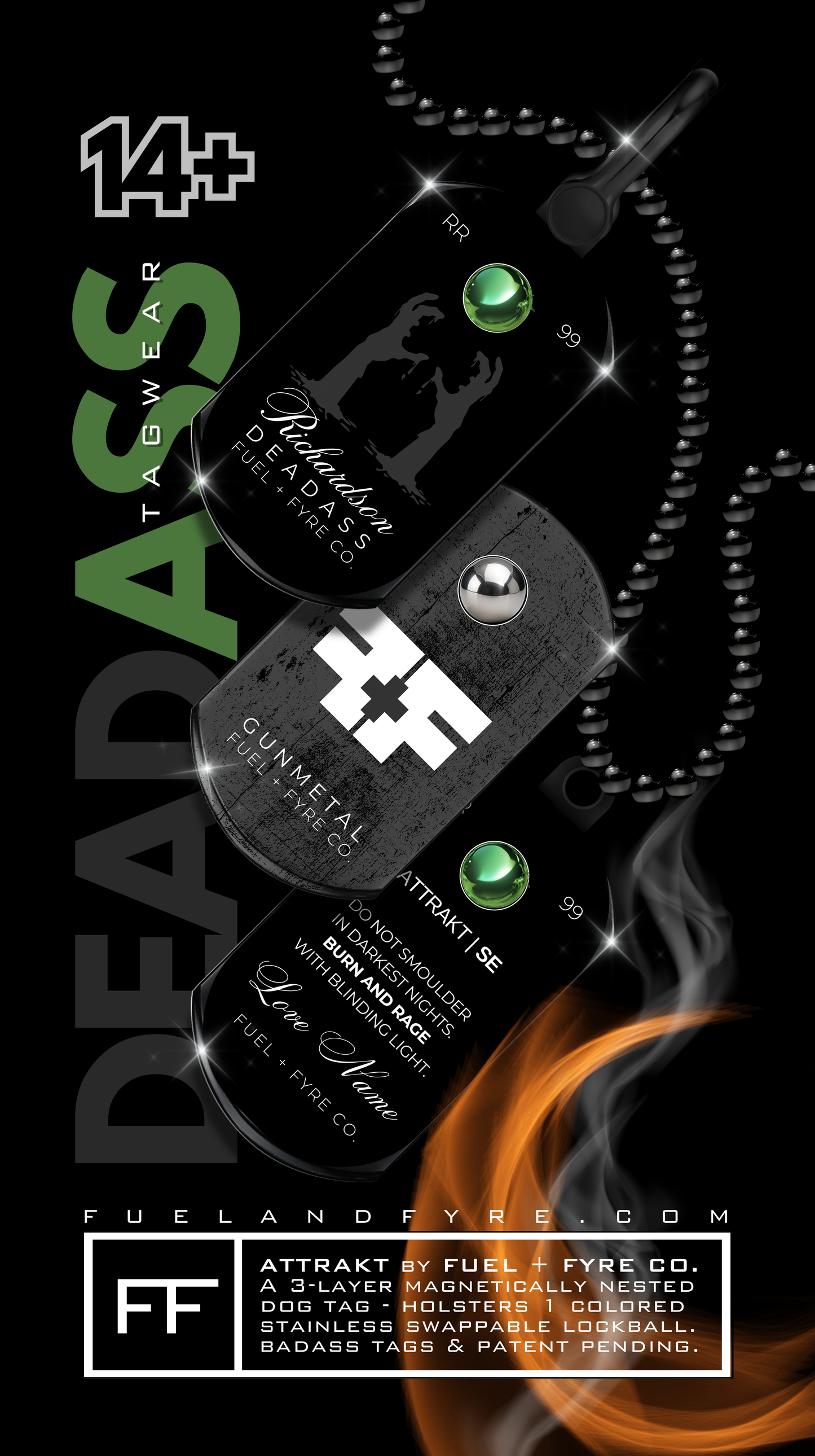 ATTRAKT SE | Magnetic Dog Tags | Deadass