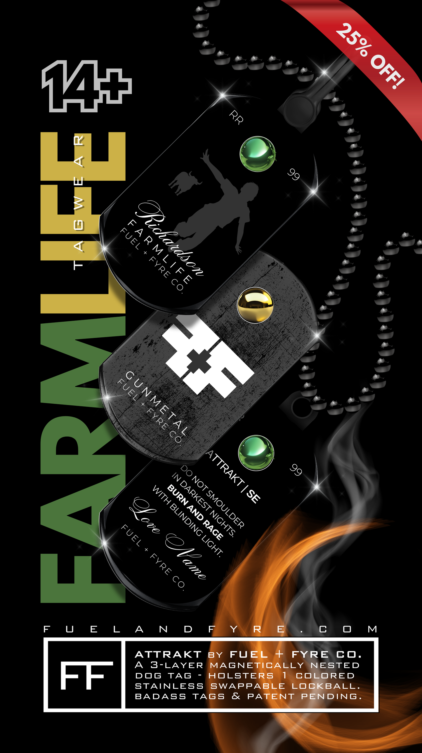 ATTRAKT SE | Magnetic Dog Tags | Farm Life