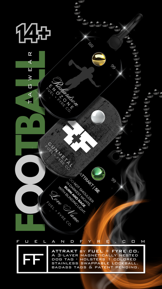 ATTRAKT SE | Magnetic Dog Tags | Football US