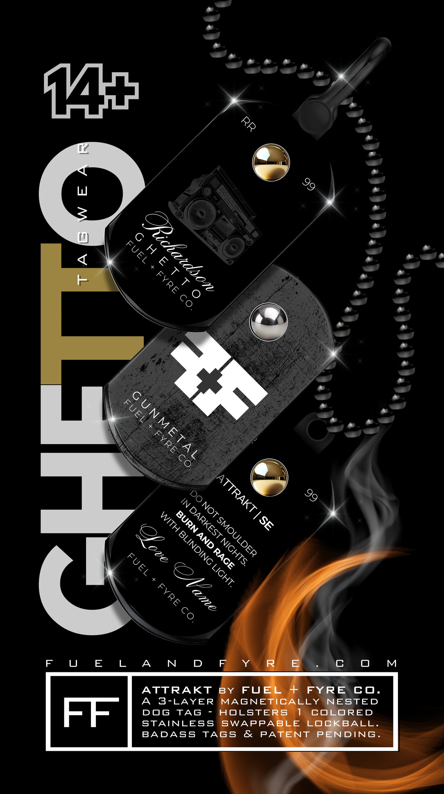 ATTRAKT SE | Magnetic Dog Tags | Ghetto