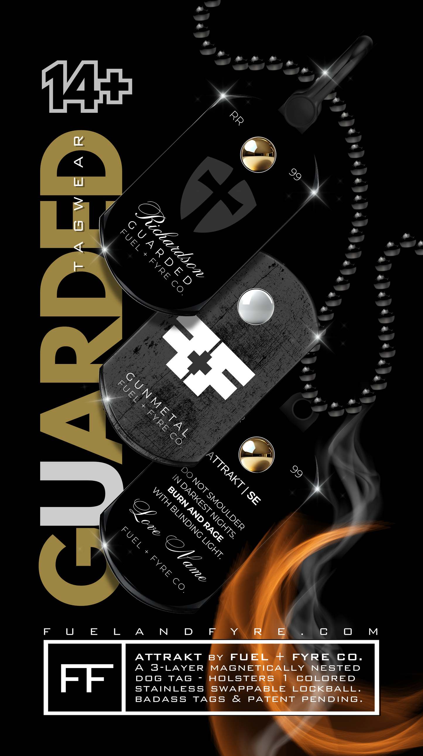 ATTRAKT SE | Magnetic Dog Tags | Guarded