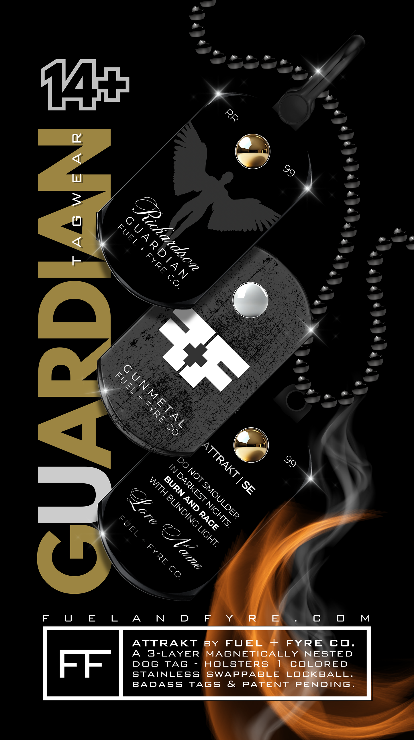 ATTRAKT SE | Magnetic Dog Tags | Guardian