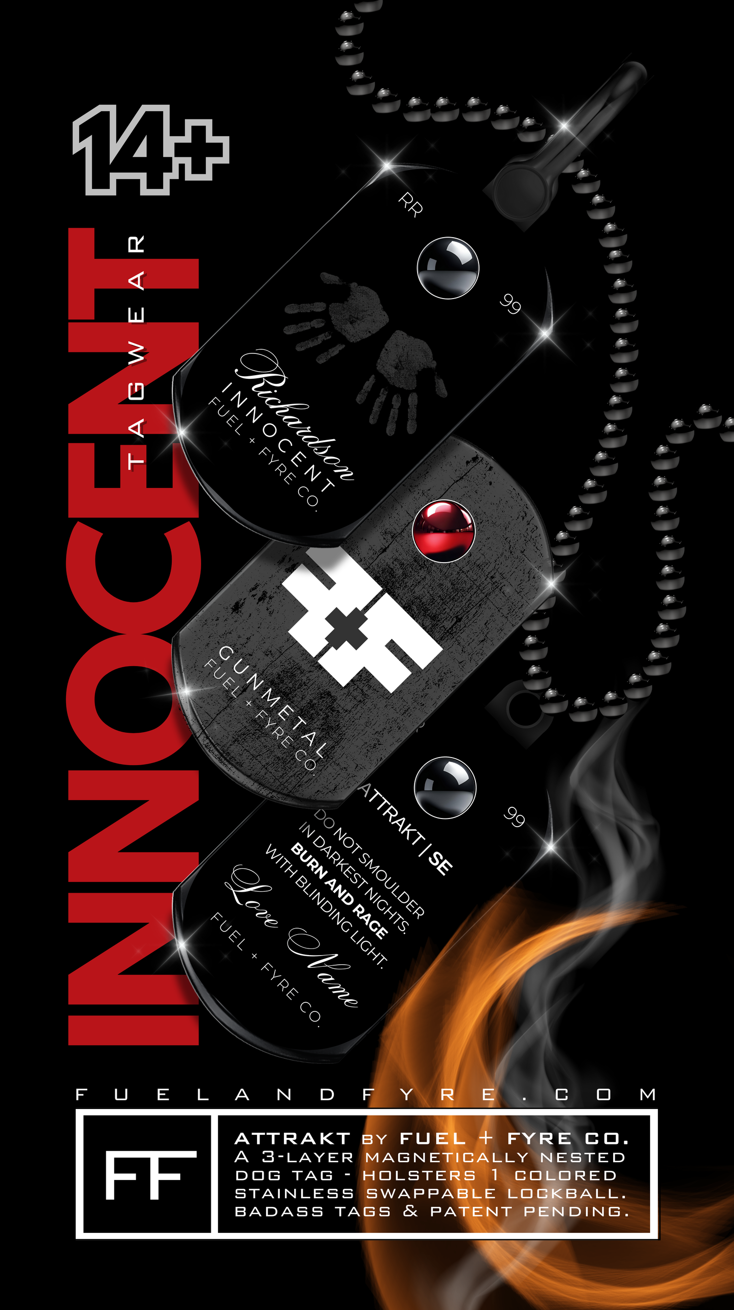 ATTRAKT SE | Magnetic Dog Tags | Innocent