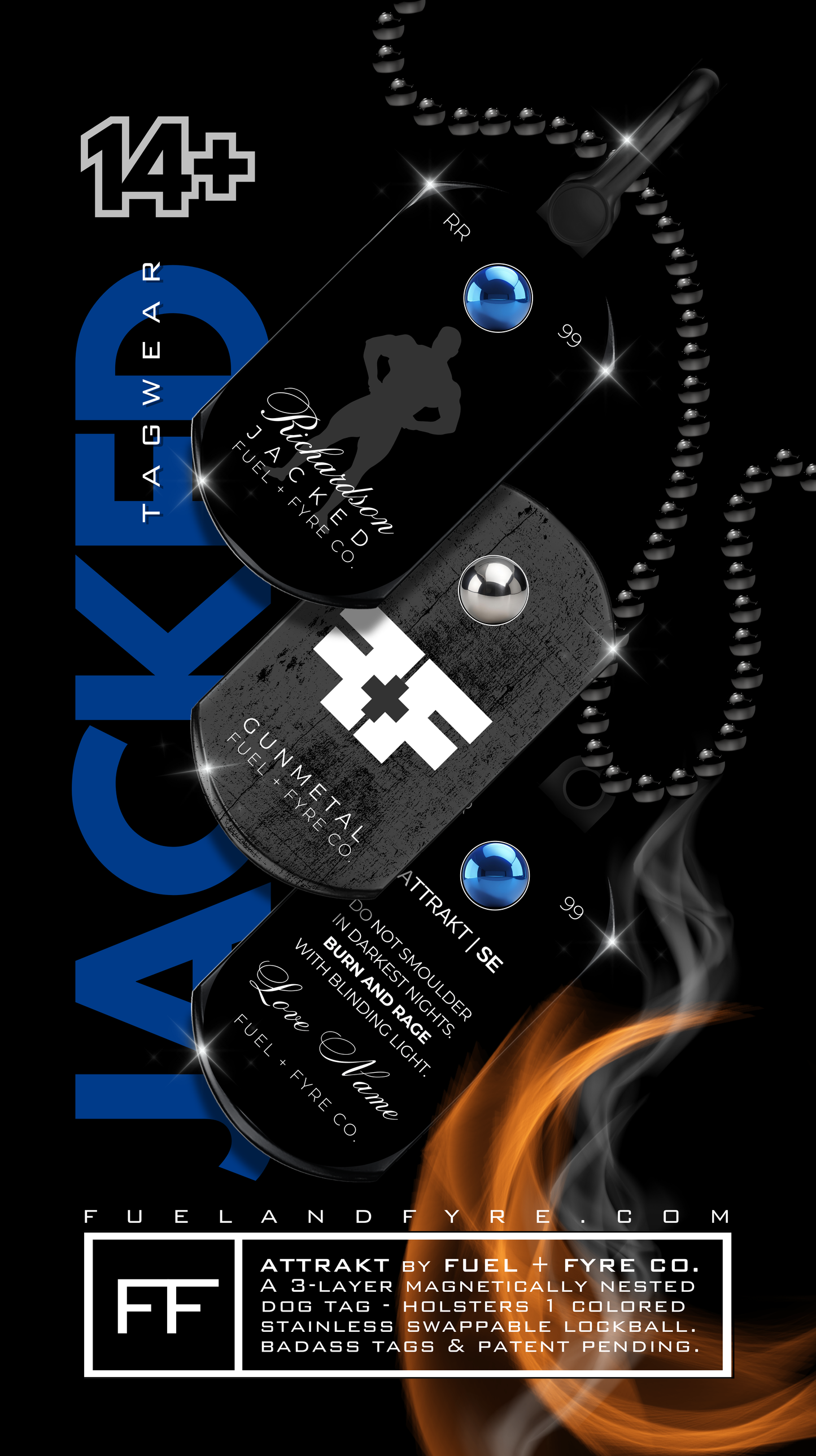 ATTRAKT SE | Magnetic Dog Tags | Jacked