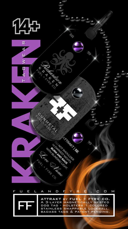 ATTRAKT SE | Magnetic Dog Tags | Kraken