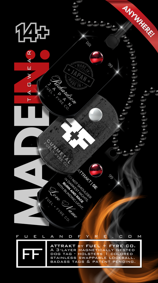 ATTRAKT SE | Magnetic Dog Tags | Made In:
