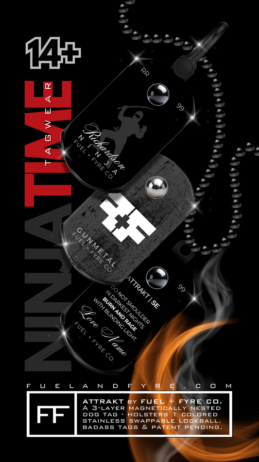 ATTRAKT SE | Magnetic Dog Tags | Ninja