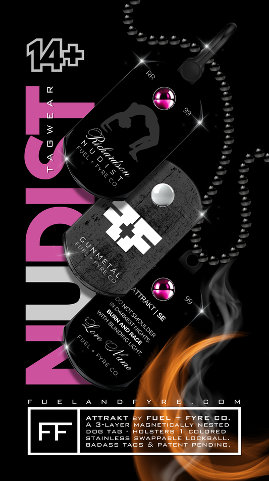 ATTRAKT SE | Magnetic Dog Tags | Nudist