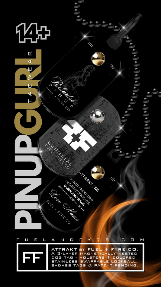 ATTRAKT SE | Magnetic Dog Tags | Pinup Gurl