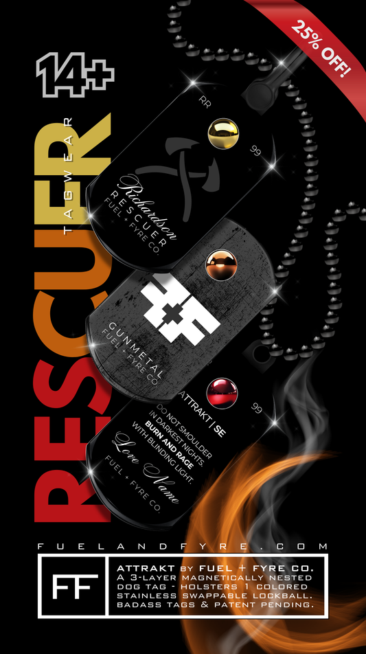 ATTRAKT SE | Magnetic Dog Tags | Rescuer