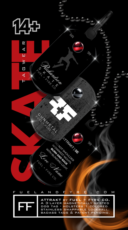 ATTRAKT SE | Magnetic Dog Tags | Skate