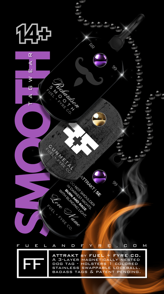 ATTRAKT SE | Magnetic Dog Tags | Smooth