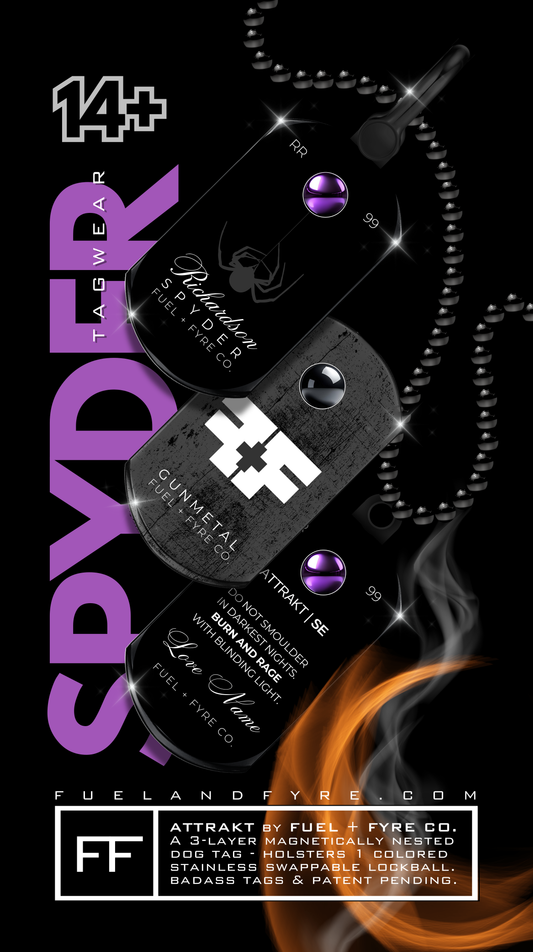 ATTRAKT SE | Magnetic Dog Tags | Spyder