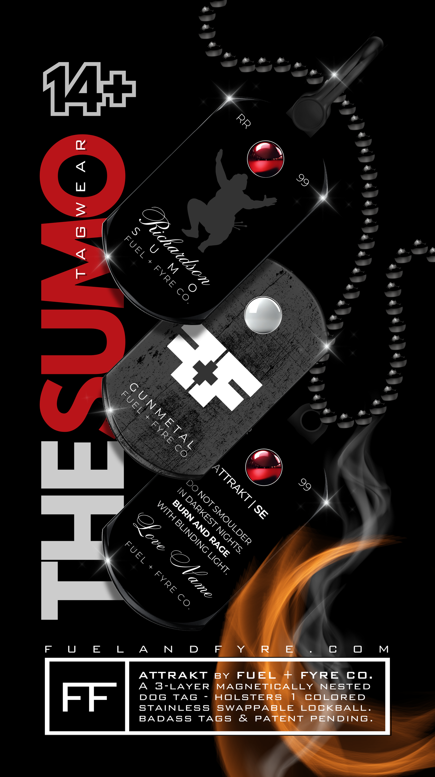 ATTRAKT SE | Magnetic Dog Tags | Sumo