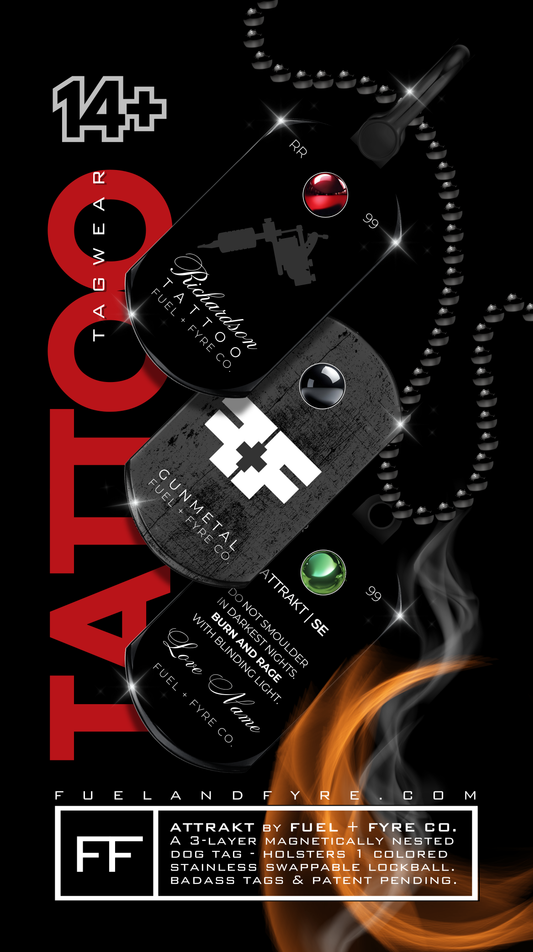 ATTRAKT SE | Magnetic Dog Tags | Tattoo