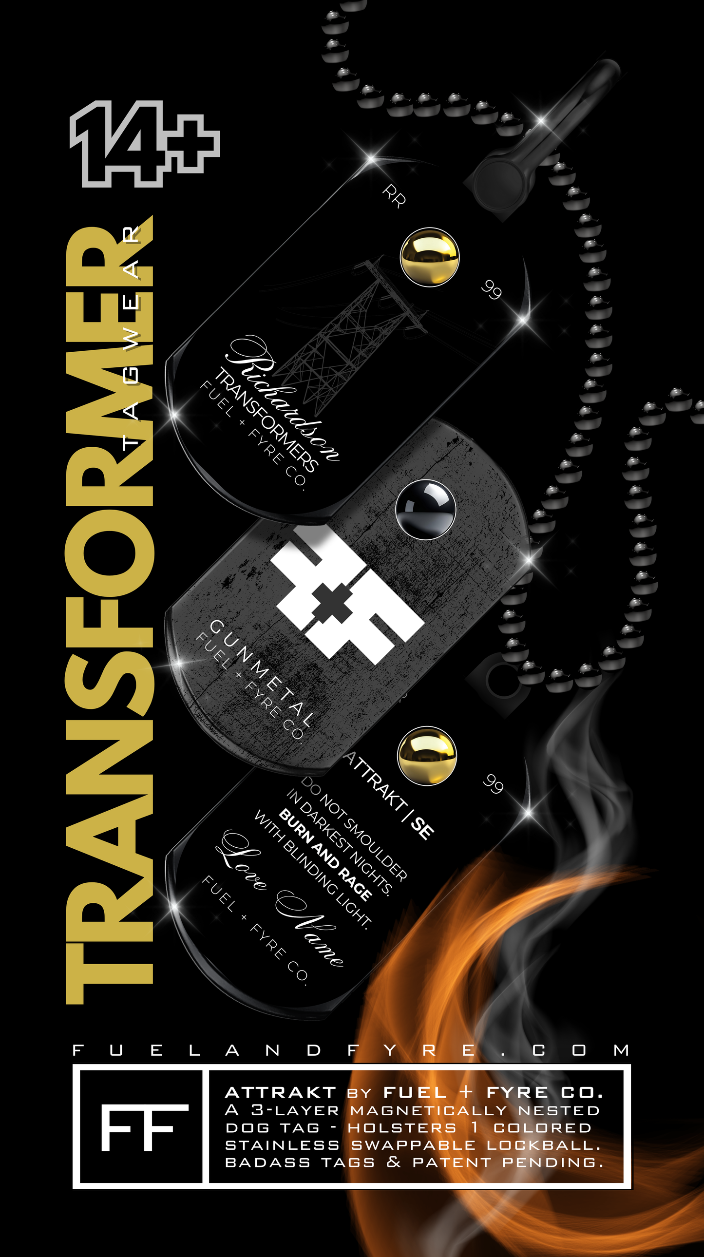 ATTRAKT SE | Magnetic Dog Tags | Transformer