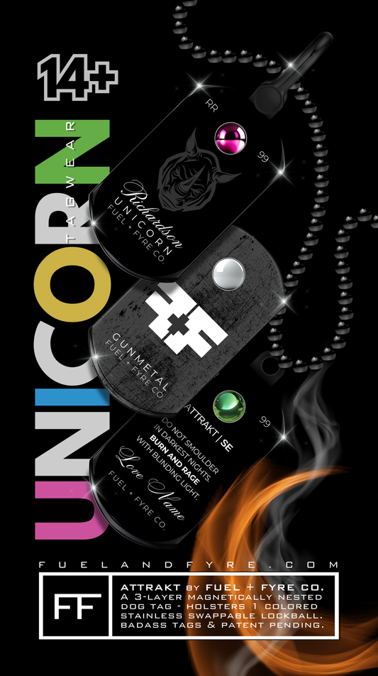 ATTRAKT SE | Magnetic Dog Tags | Unicorn