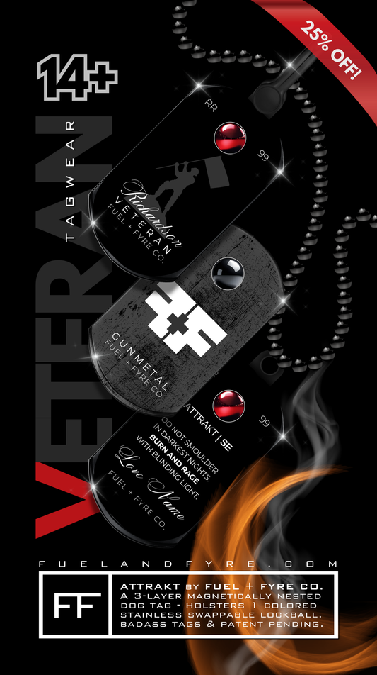 ATTRAKT SE | Magnetic Dog Tags | Veteran