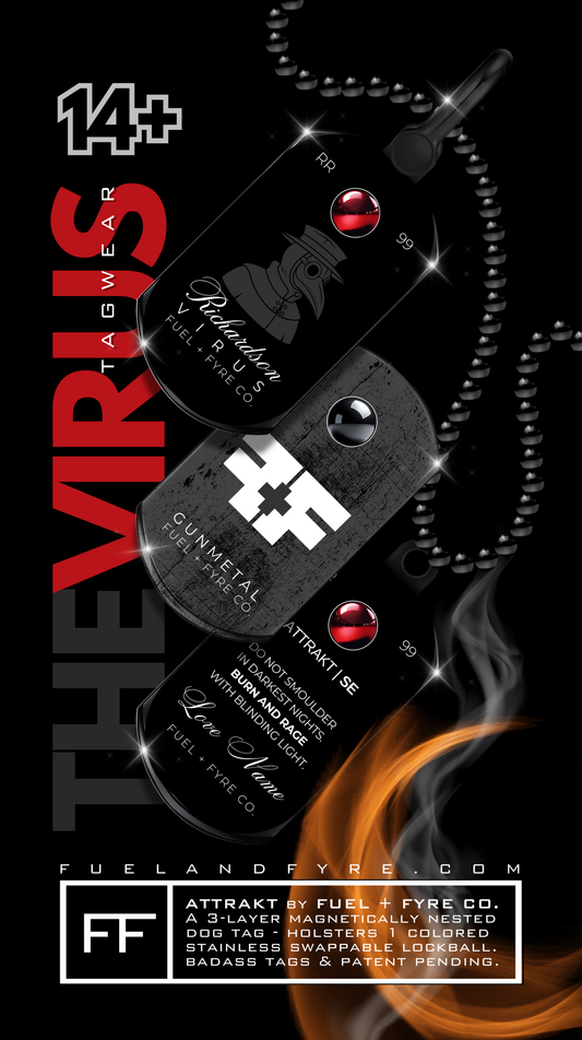 ATTRAKT SE | Magnetic Dog Tags | Virus
