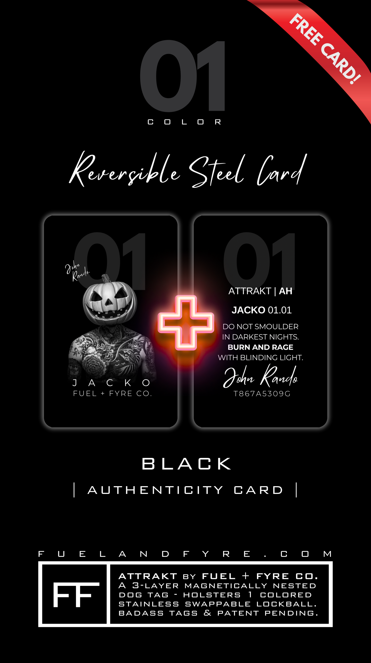 ATTRAKT LE | Magnetic Dog Tags | Jack-O by John Rando | AH