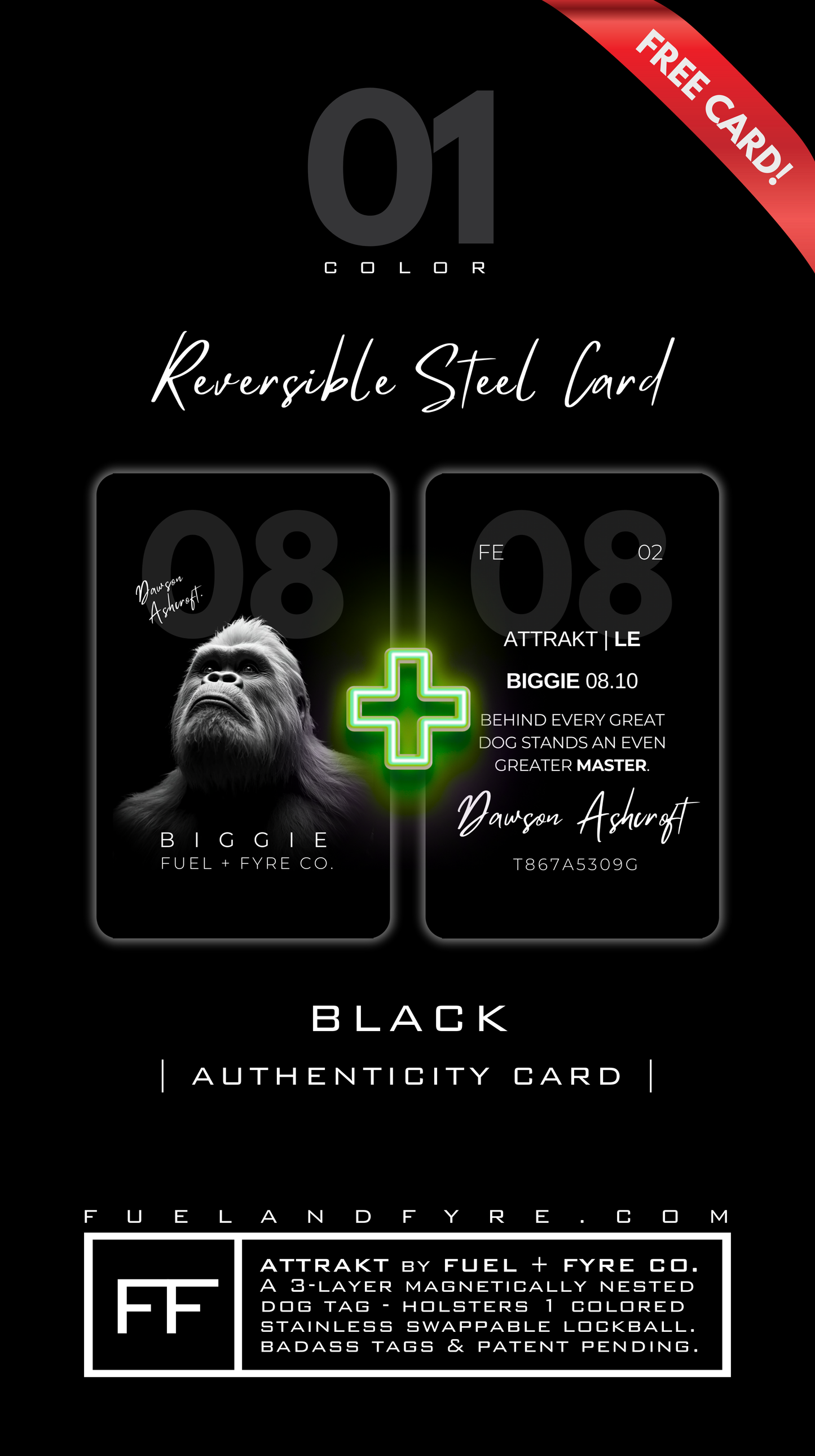 ATTRAKT LE | Magnetic Dog Tags | Droid by Dawson Ashcroft