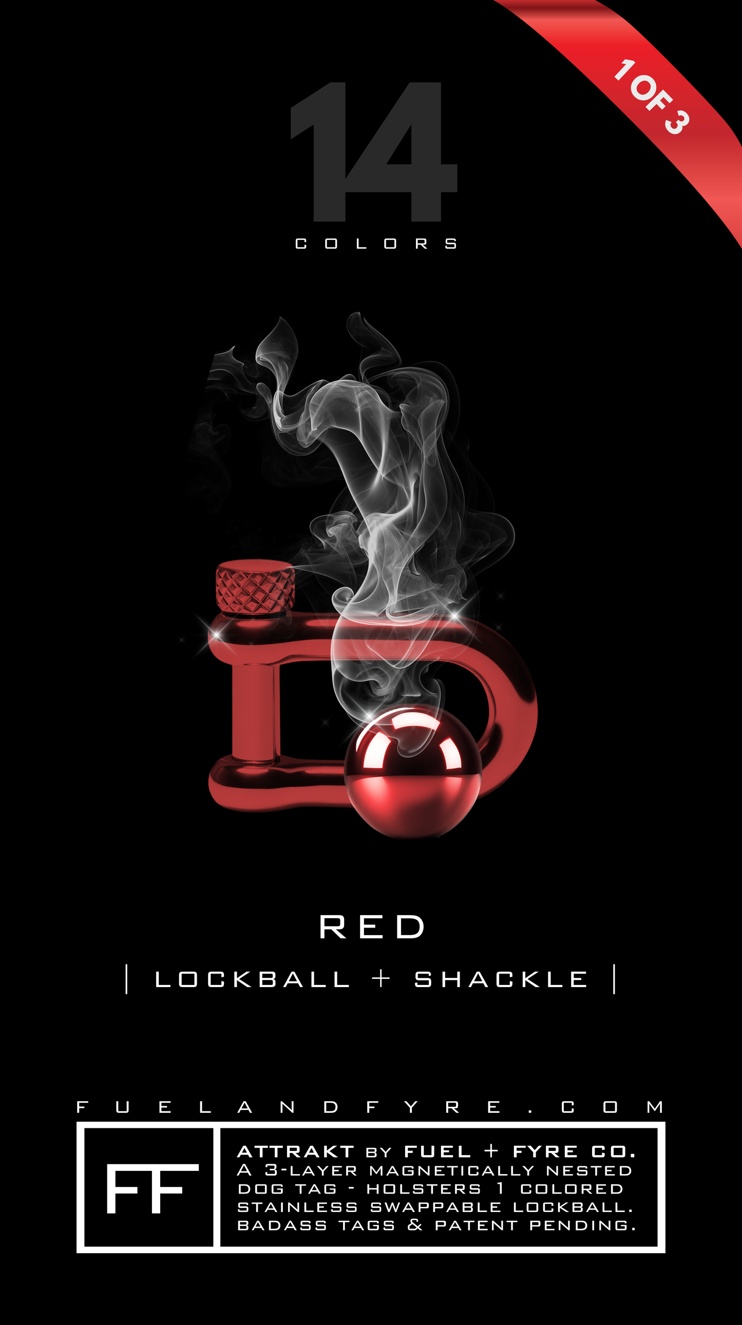 ATTRAKT LE | Magnetic Dog Tags | Tokyo Smoke by John Rando